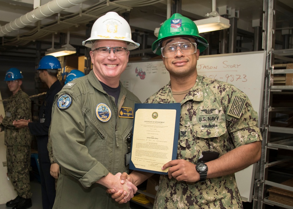 USS Gerald R. Ford Meritorious Advancement