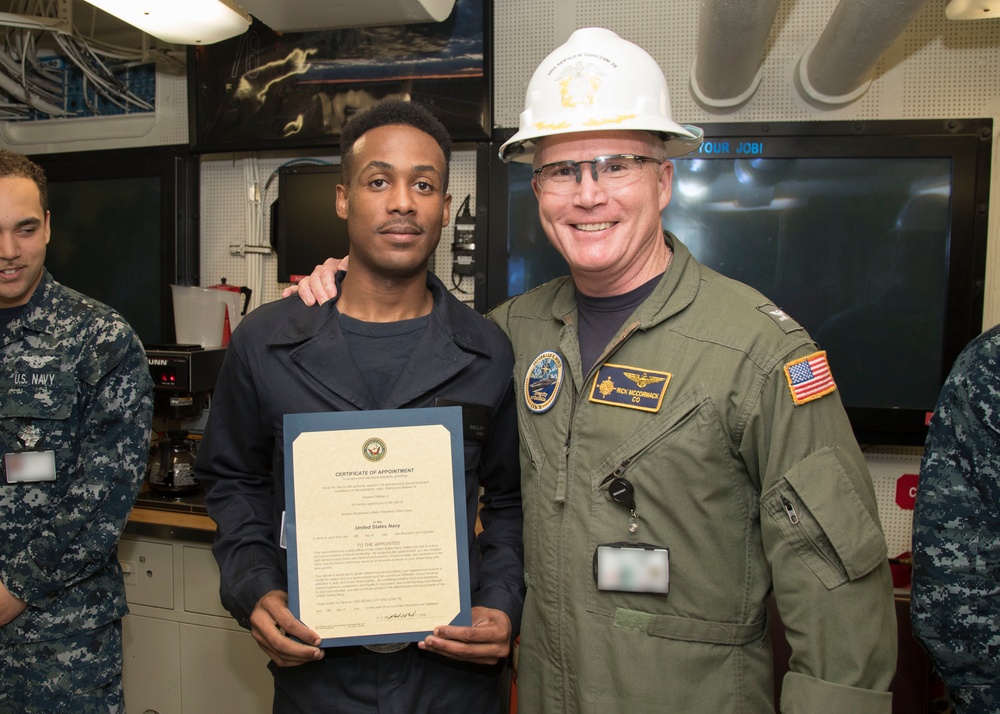 USS Gerald R. Ford Meritorious Advancement