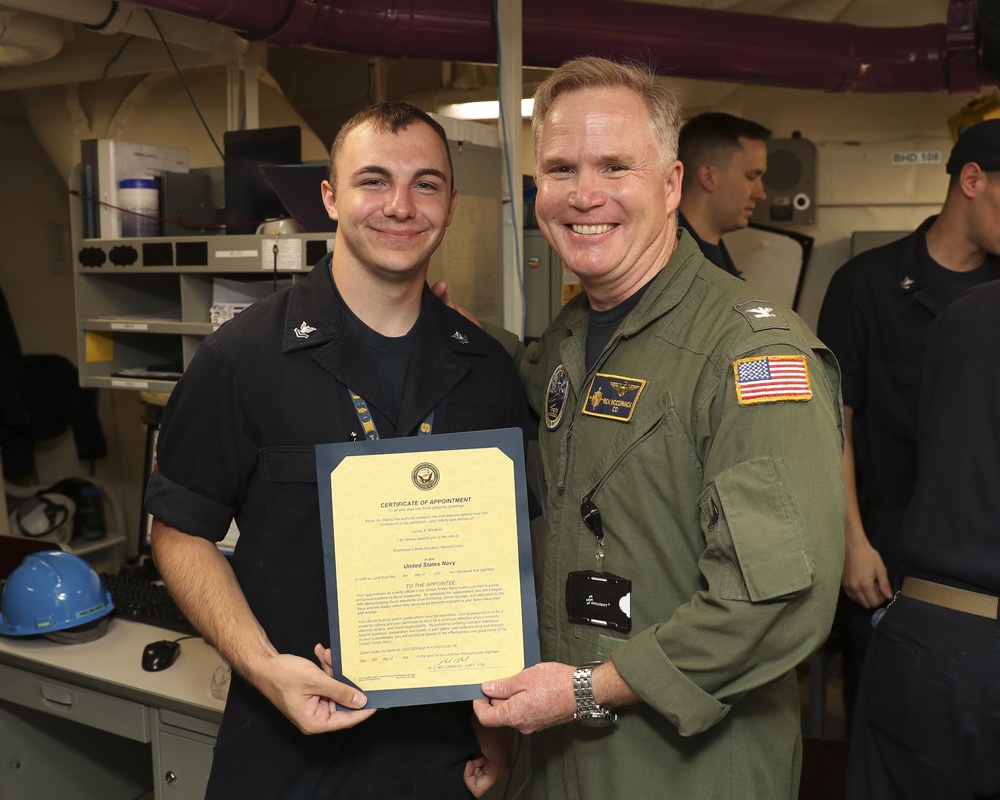 USS Gerald R. Ford Meritorious Advancement