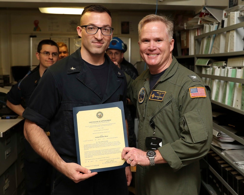 USS Gerald R. Ford Meritorious Advancement