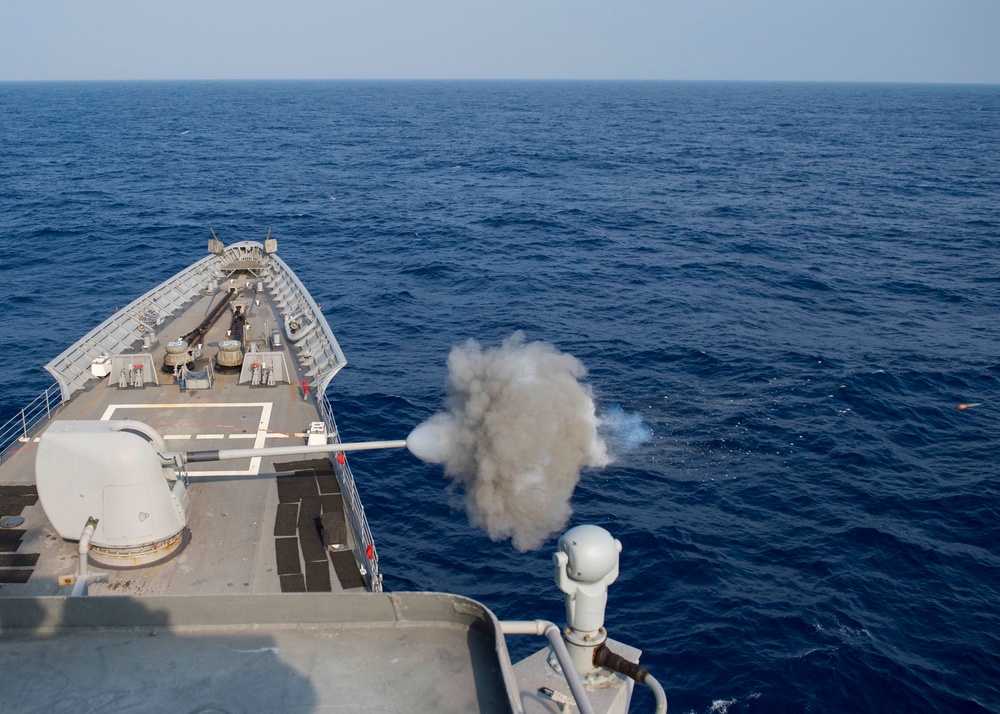 USS Lake Champlain Live Fire RIMPAC 2018
