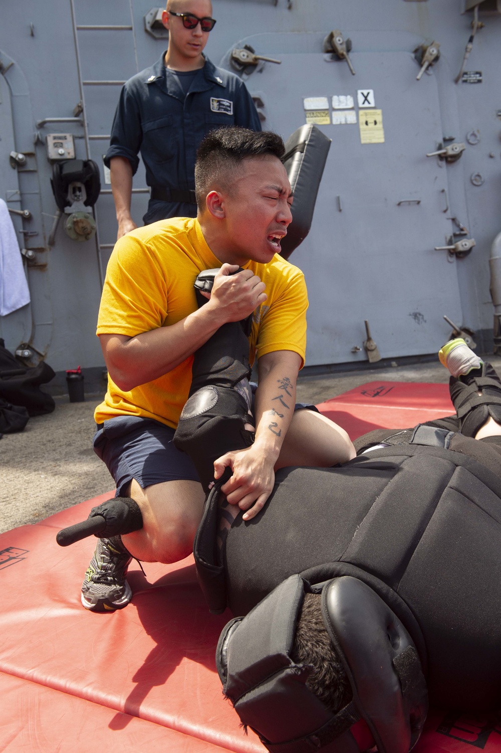 Forrest Sherman is underway for a scheduled deployment as part of the Harry S. Truman Carrier Strike Group. With Harry S. Truman as the flagship, deploying strike group assets include staffs, ships and aircraft of Carrier Strike Group (CSG) 8, Destroyer..