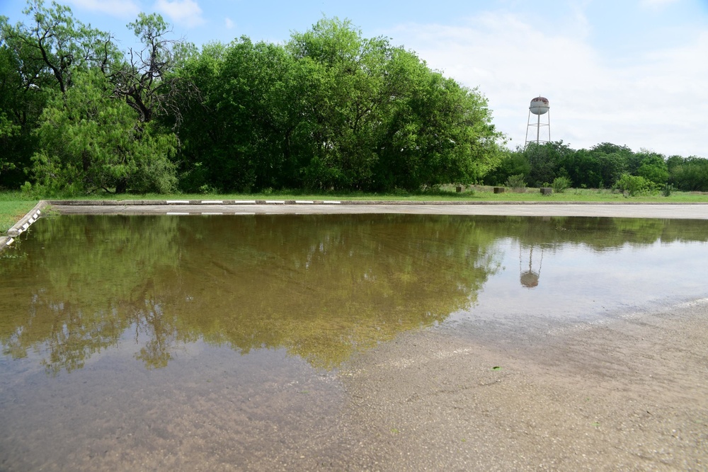 JBSA Medina Base after Thunderstorms knocked out power and caused flooding