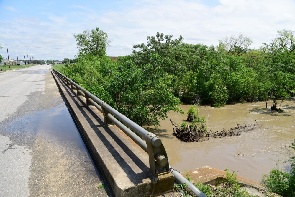 JBSA Medina Base after Thunderstorms knocked out power and caused flooding