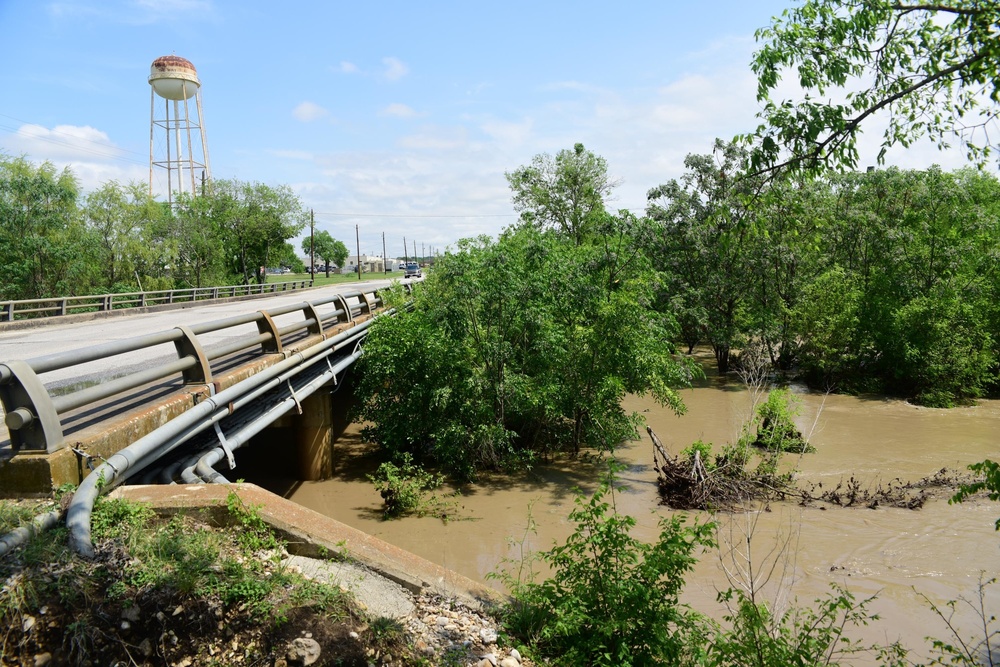 JBSA Medina Base after Thunderstorms knocked out power and caused flooding