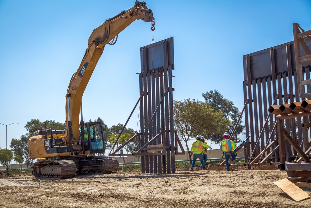 New Border Wall Construction at Chula Vista