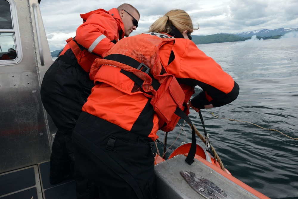 Coast Guard ANT Team conducts drop training with Air Station HC-130 Hercules aircrew