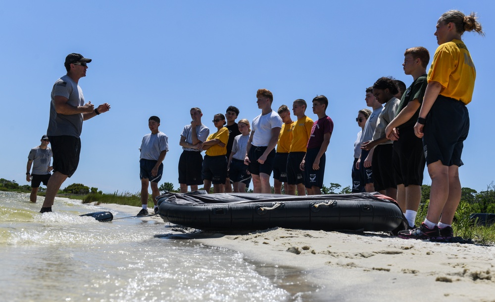 JROTC cadets experience Team Hurlburt during Summer Leadership School