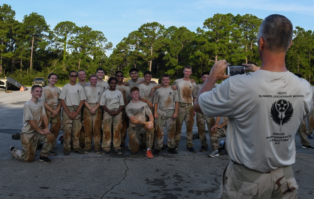 JROTC cadets experience Team Hurlburt during Summer Leadership School