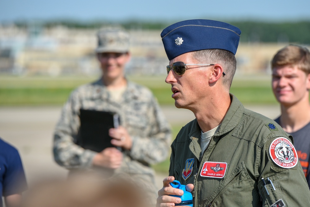 High school aged students experience career opportunities in the Wisconsin Air National Guard