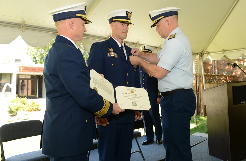 Coast Guard Cutter Bluebell change of command ceremony