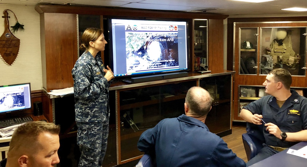 JTWC Conducts Training on USS Michael Murphy (DDG 112)