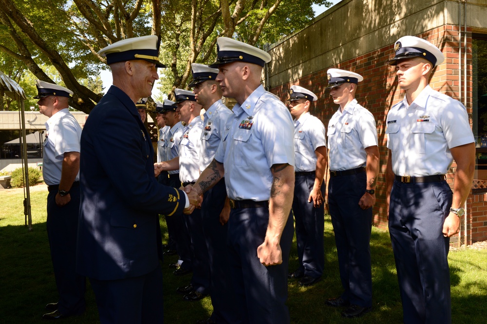 Coast Guard Cutter Bluebell Change of Command Ceremony