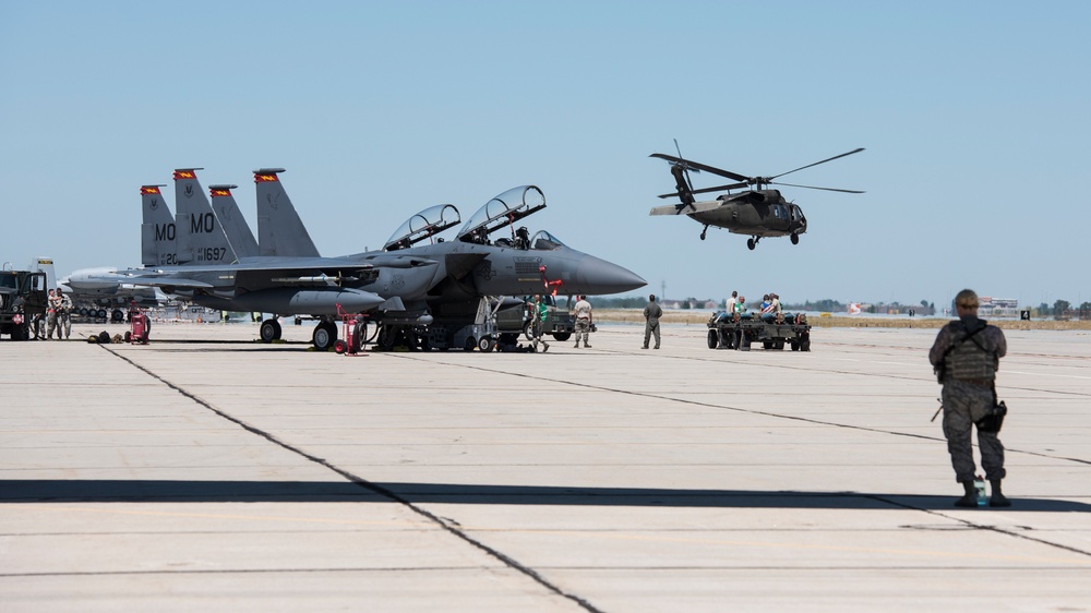 Adaptive Basing trial for 366th Fighter Wing at nearby Gowen Field