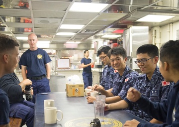 USCGC Bertholf (WMSL 750) welcomes Japan Maritime Self-Defense Force crew