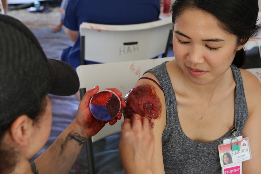 Moulage touch up during RIMPAC 2018
