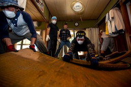 MCAS Iwakuni residents volunteer in flood clean up