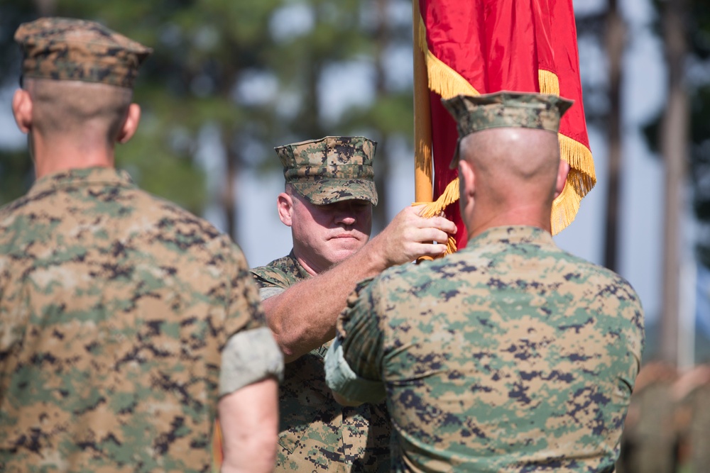 Marine Corps Combat Service Support Schools change of command ceremony