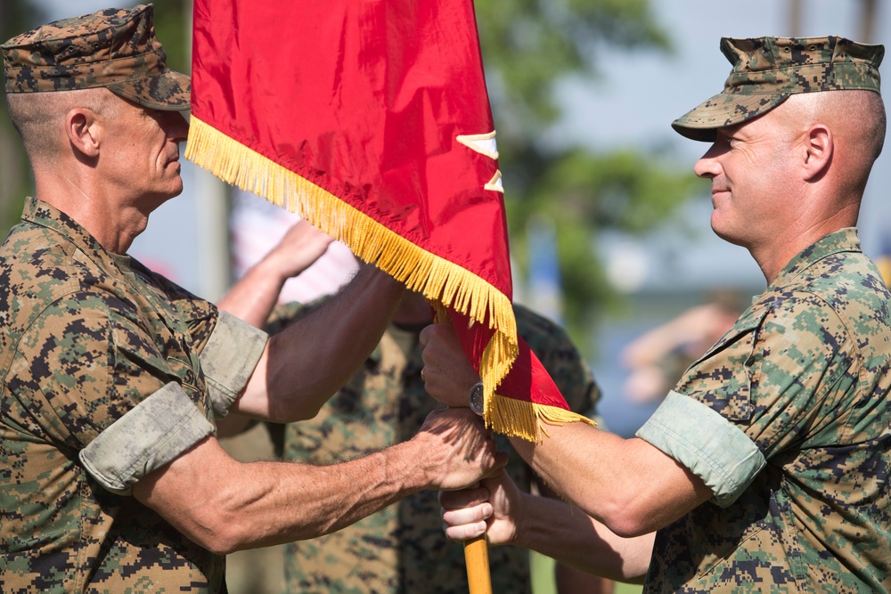 Marine Corps Combat Service Support Schools change of command ceremony