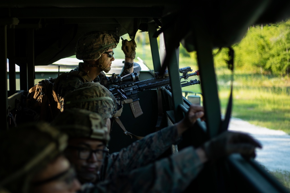 1st Battalion, 2nd Marines Motorized Raid Course