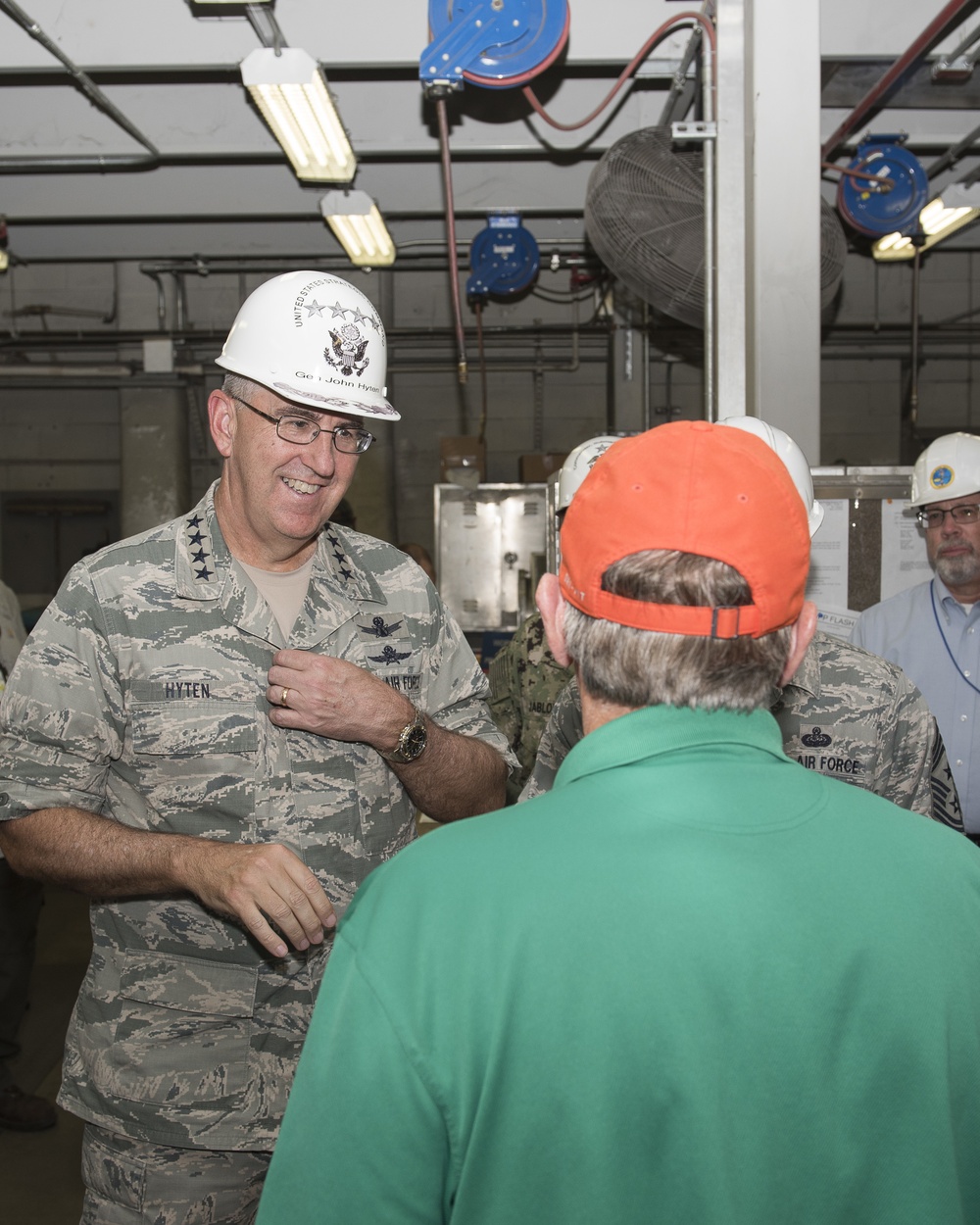 Gen. John E. Hyten, commander, U.S. Strategic Command, visits Naval Submarine Base Kings Bay
