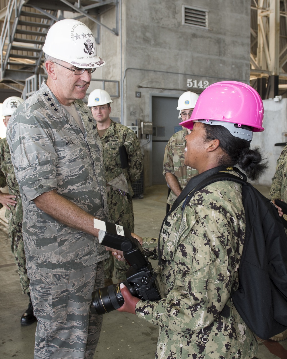 Gen. John E. Hyten, commander, U.S. Strategic Command, visits Naval Submarine Base Kings Bay