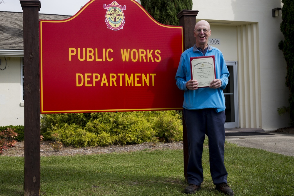 Public Works recognizes one of their own after 45 years of hard work