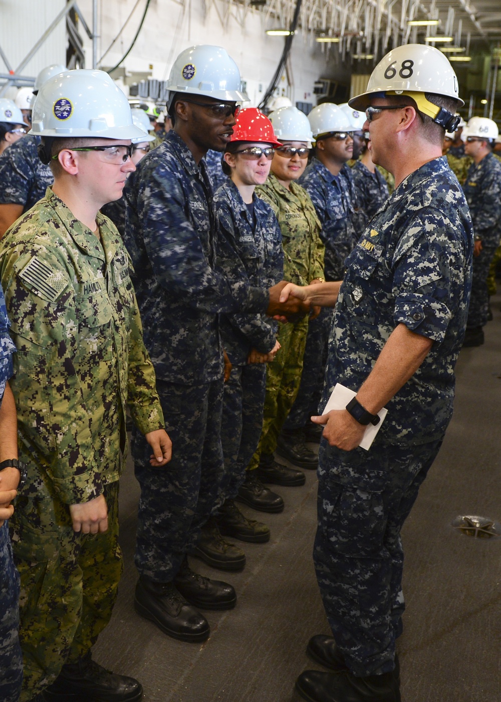 Commanding Officer Congratulates Meritoriously Advanced Sailors