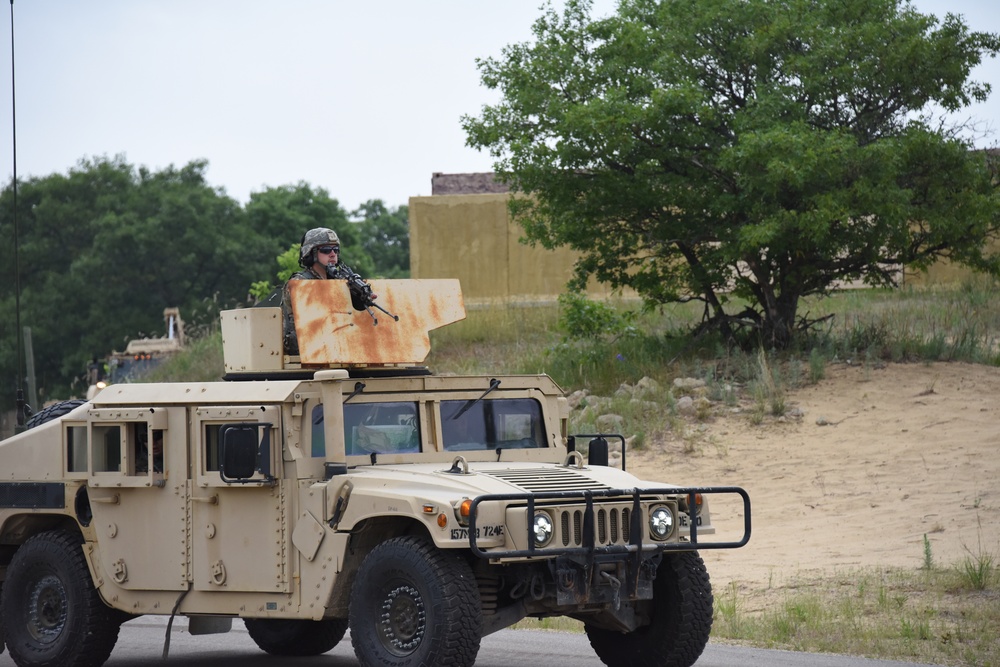 Route Clearance Patrol through urban environment