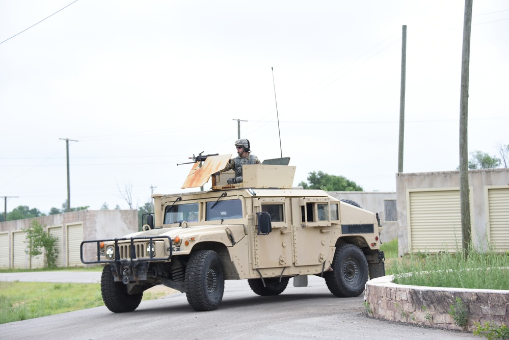 Route Clearance Patrol through urban environment