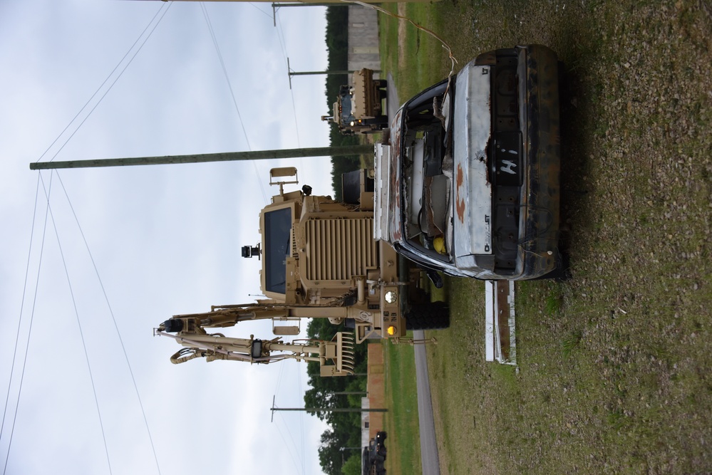 Route Clearance Patrol through urban environment