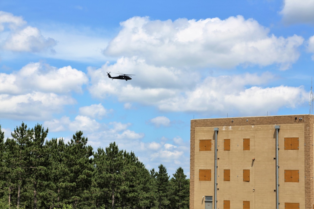 Wisconsin National Guard Black Hawks support training at Fort McCoy