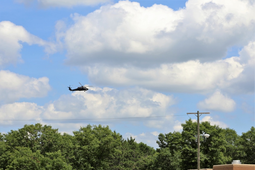 Wisconsin National Guard Black Hawks support training at Fort McCoy