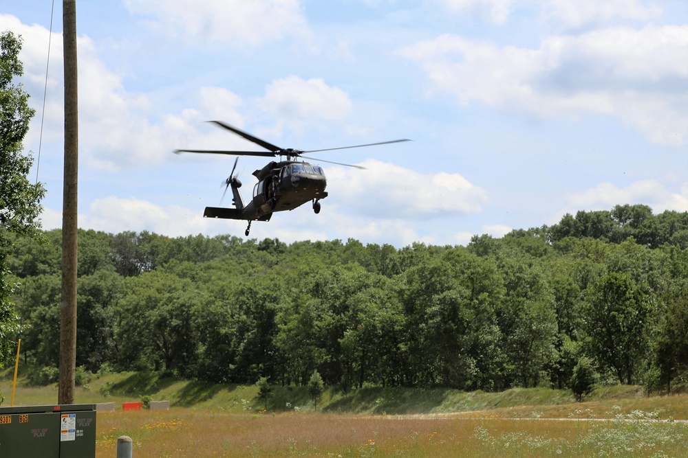 Wisconsin National Guard Black Hawks support training at Fort McCoy