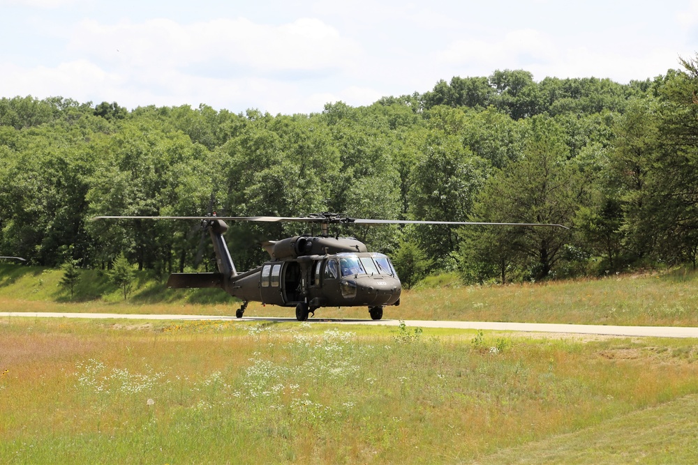 Wisconsin National Guard Black Hawks support training at Fort McCoy
