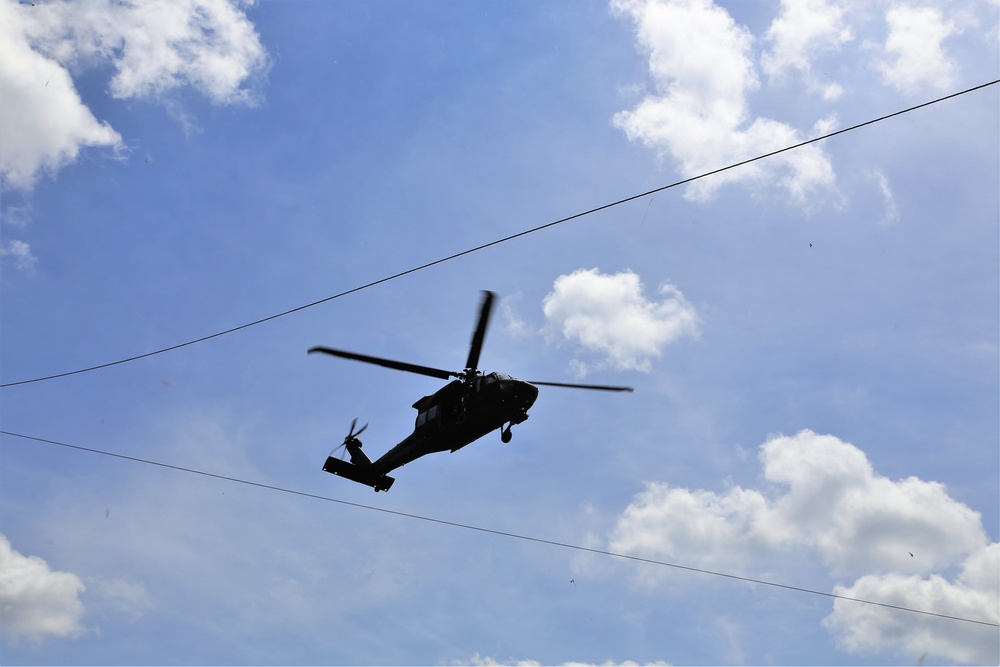 Wisconsin National Guard Black Hawks support training at Fort McCoy