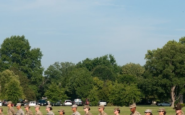 U.S. Army drill sergeant trains future officers