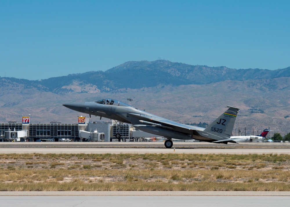 122nd Fighter Squadron lands in Idaho