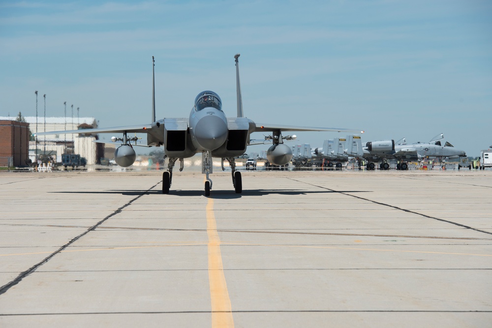 122nd Fighter Squadron lands in Idaho