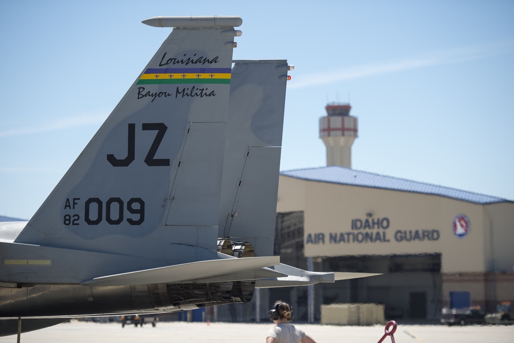 122nd Fighter Squadron lands in Idaho