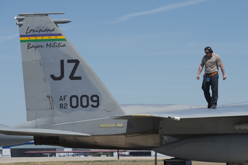 122nd Fighter Squadron lands in Idaho