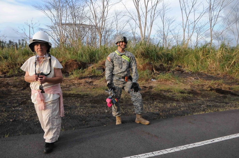 Task Force Hawaii PAO escorts media