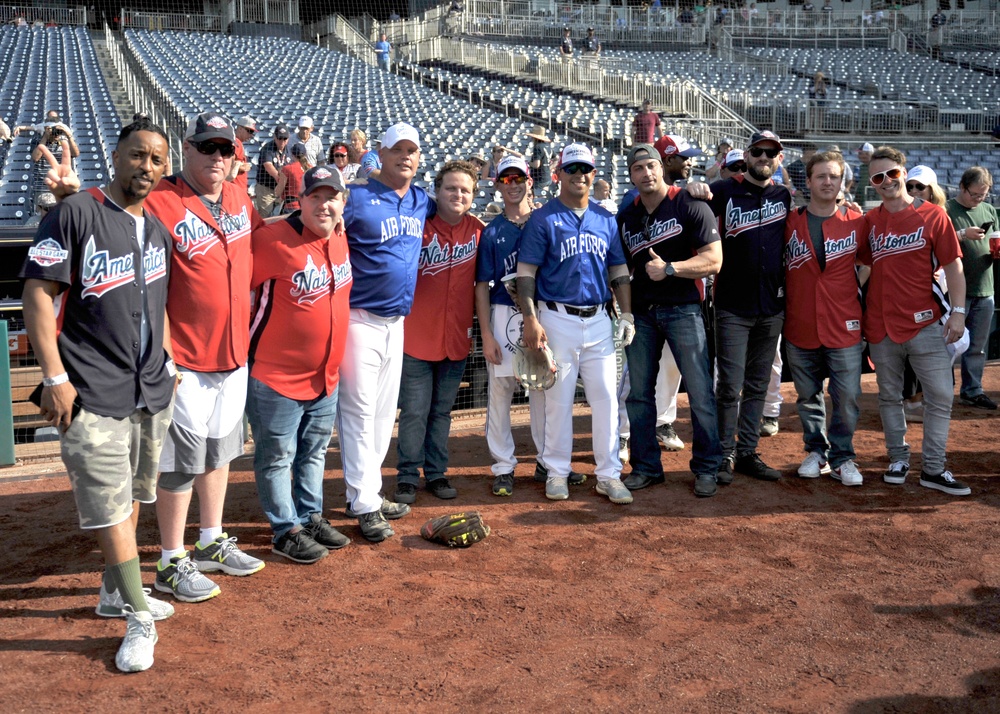 Air Force v. Army coed softball game