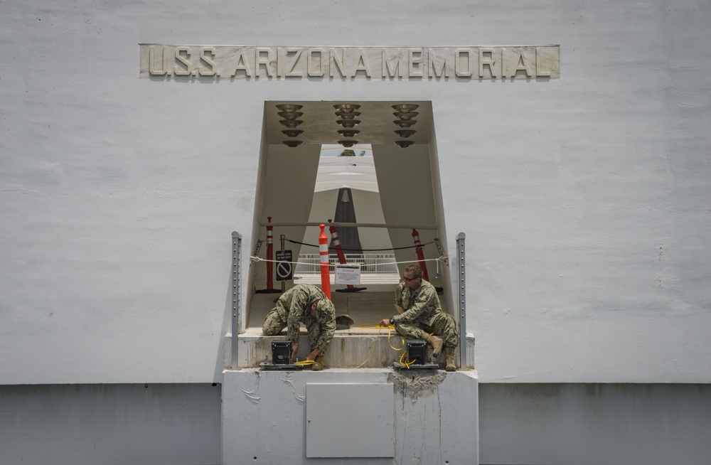 Underwater Survey of USS Arizona Memorial