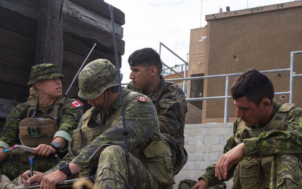 U.S. Marines, Canadian soldiers call for fire during RIMPAC