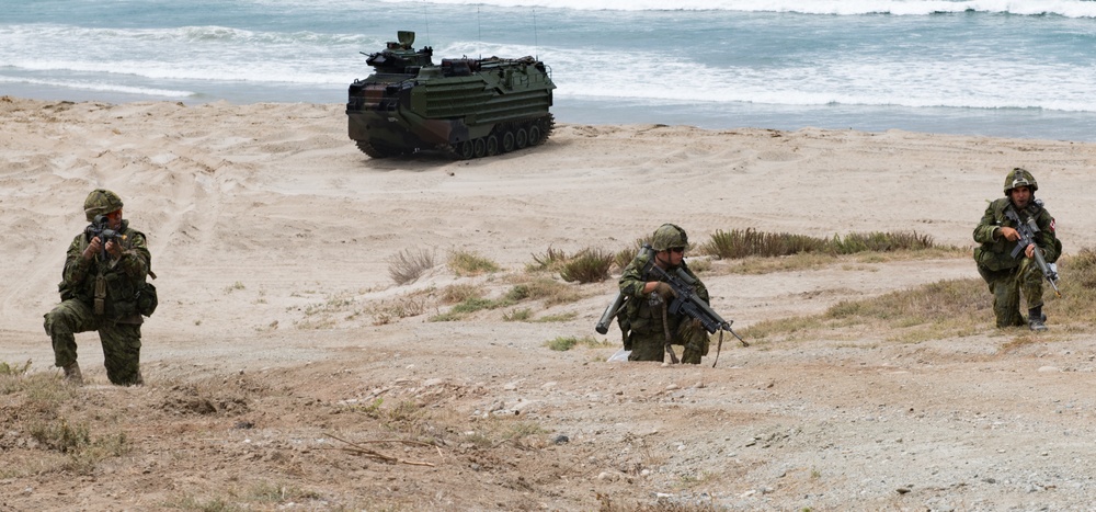 US Marines, Canadian Soldiers Partner in Final Amphibious Assault During RIMPAC