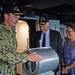 SECNAV visits with BLR Sailors.