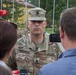Command Sgt. Maj. Marc Maynard speaks with Ukrainian journalists