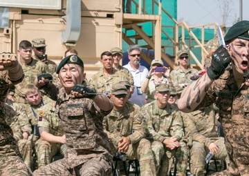 Mongolian Soldiers bring Naadam celebration to New Kabul Compound