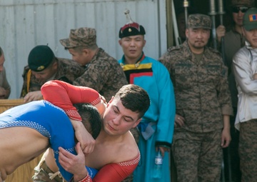 Mongolian Soldiers bring Naadam celebration to New Kabul Compound